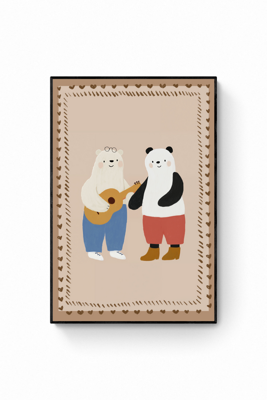 Oso - Panda y guitarra
