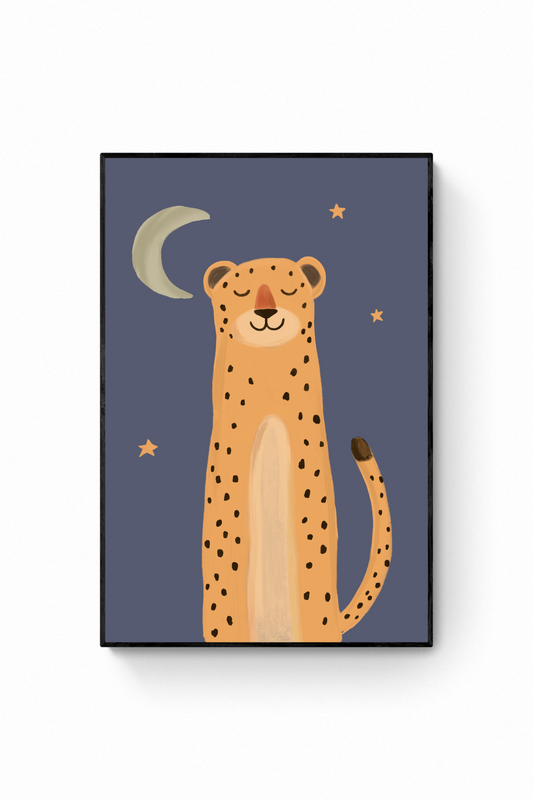 Gato - Leopardo con Luna