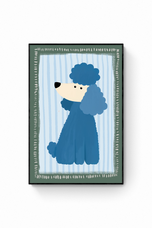 Perro - Poodle azul