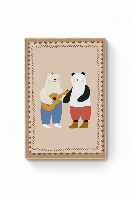 Oso - Panda y guitarra