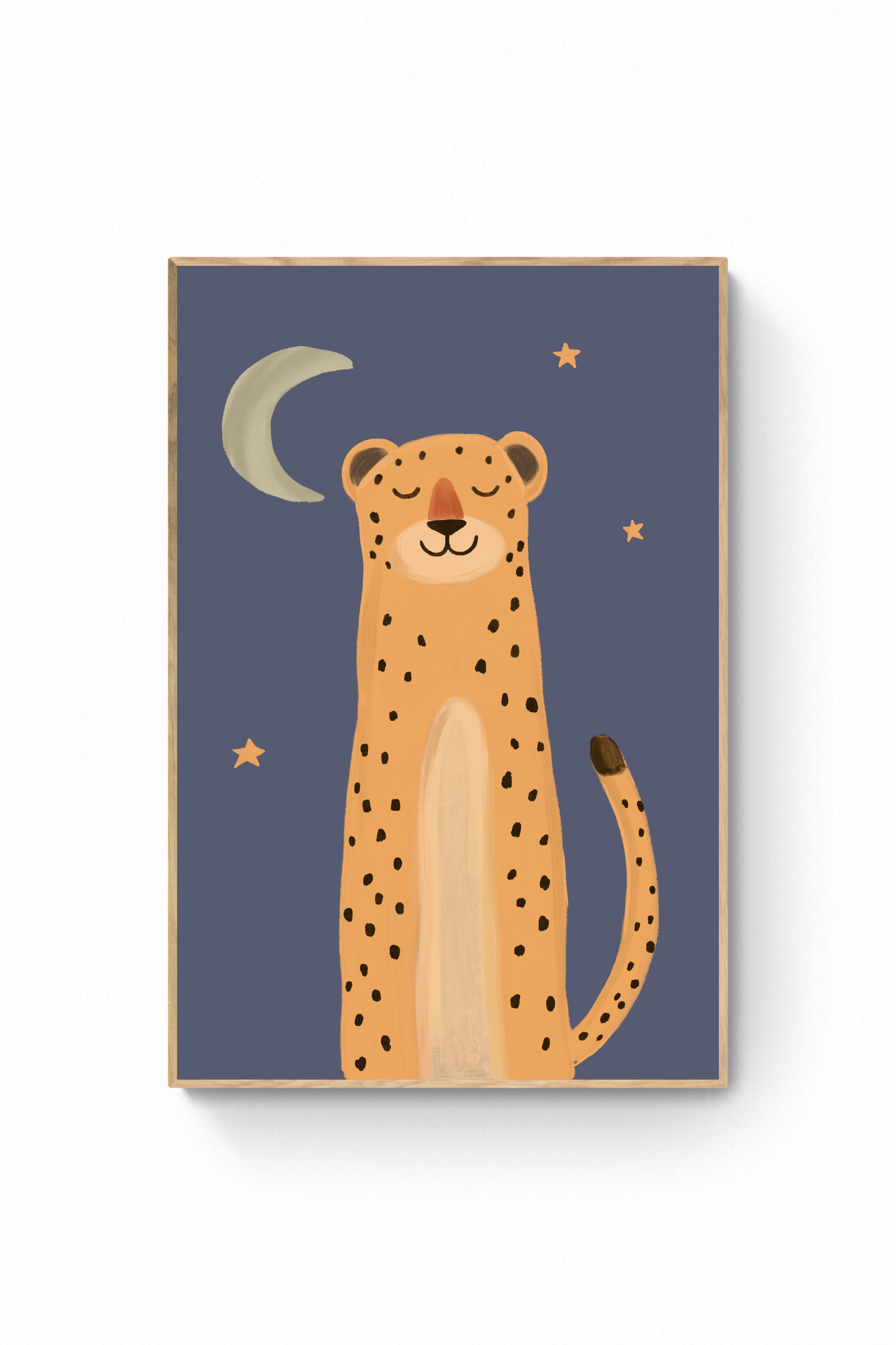 Gato - Leopardo con Luna