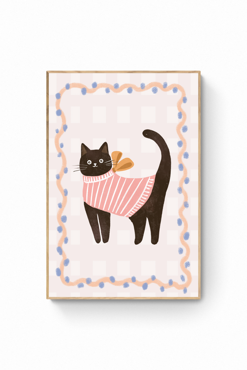 Gato - Negro con chompa