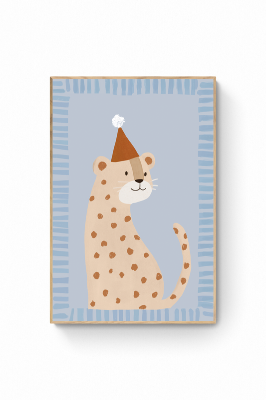 Gato - Leopardo con sombrero