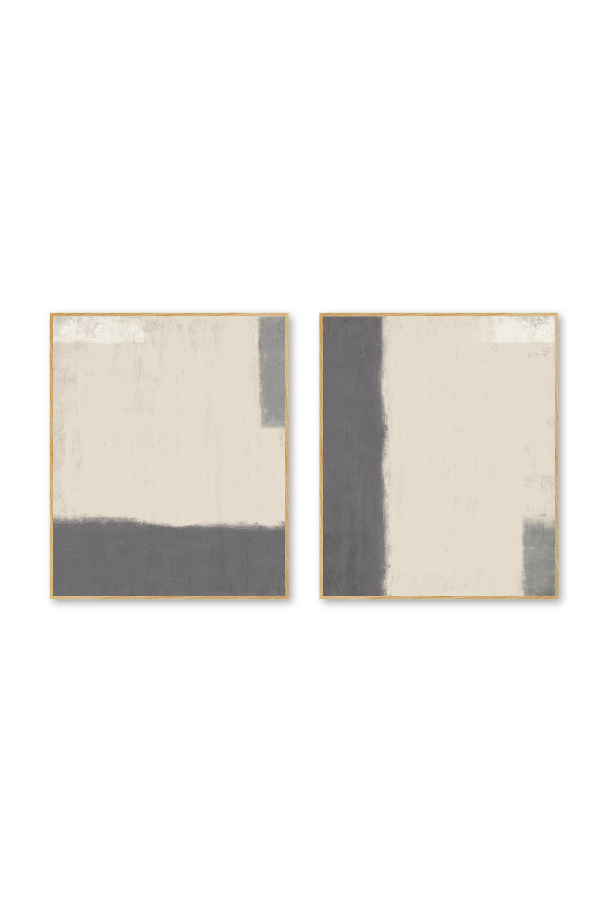 Díptico Vertical 5:6 | Horizon in Oatmeal