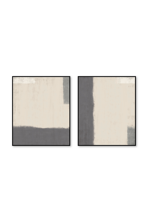 Díptico Vertical 5:6 | Horizon in Oatmeal