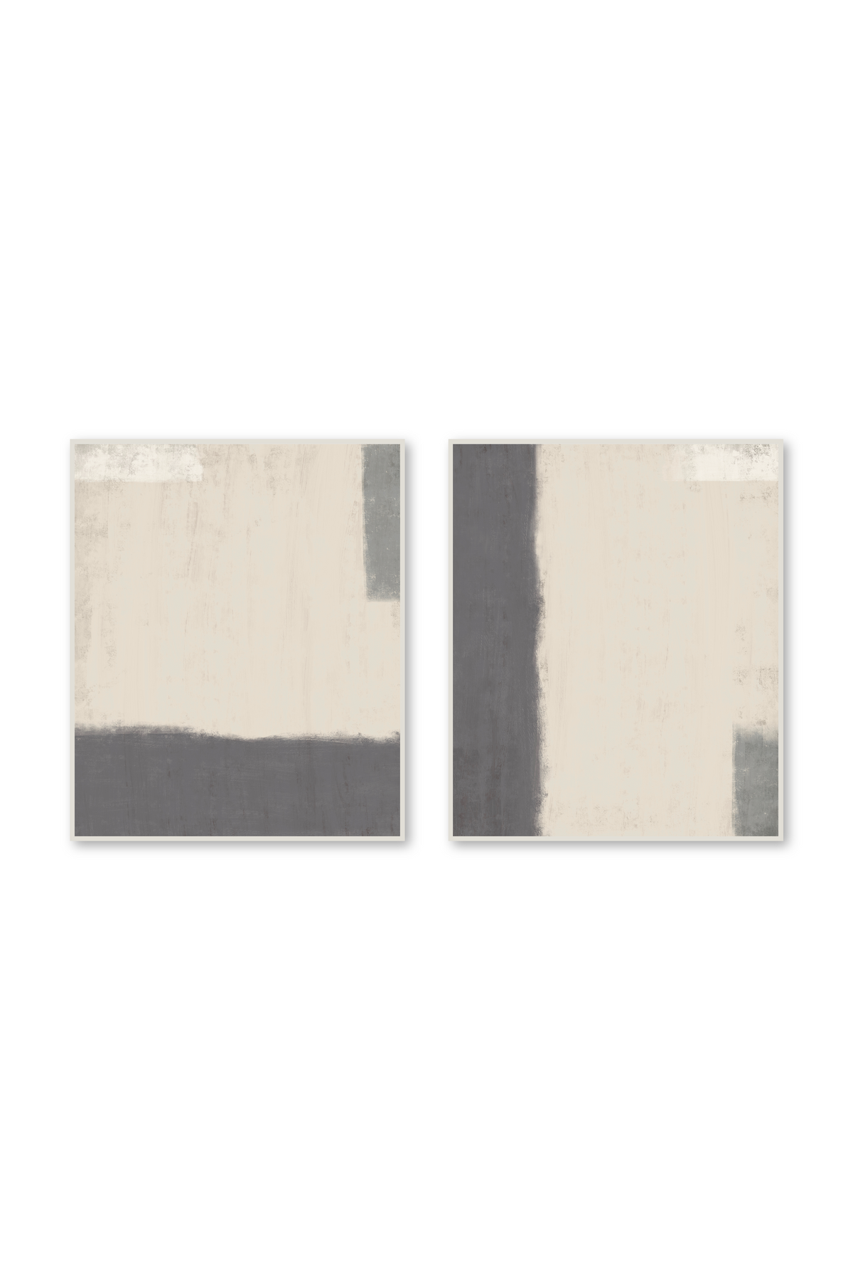 Díptico Vertical 5:6 | Horizon in Oatmeal