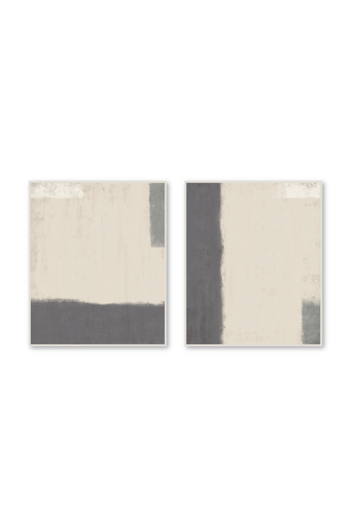 Díptico Vertical 5:6 | Horizon in Oatmeal