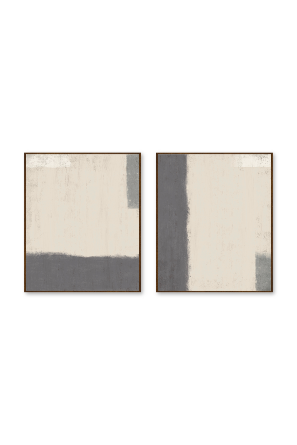 Díptico Vertical 5:6 | Horizon in Oatmeal