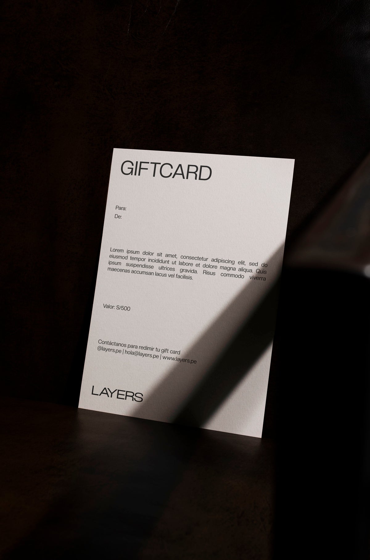 Gift Card – LAYERS