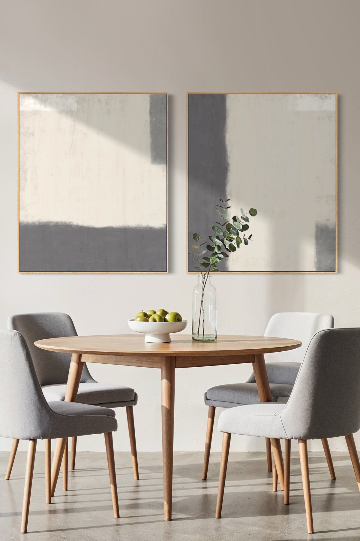 Díptico Vertical 5:6 | Horizon in Oatmeal