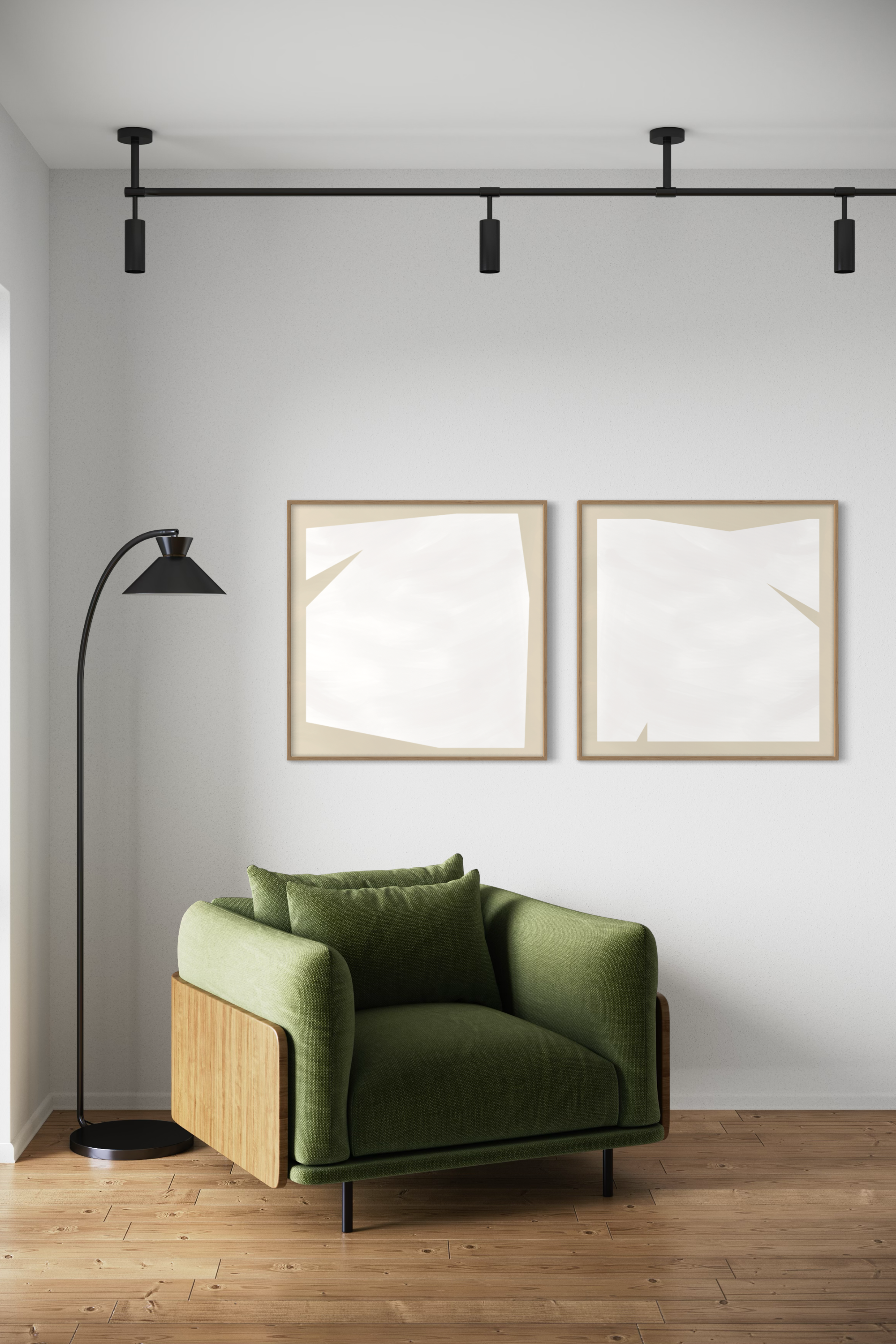 Díptico cuadrado | Serenity Neutrals in beige