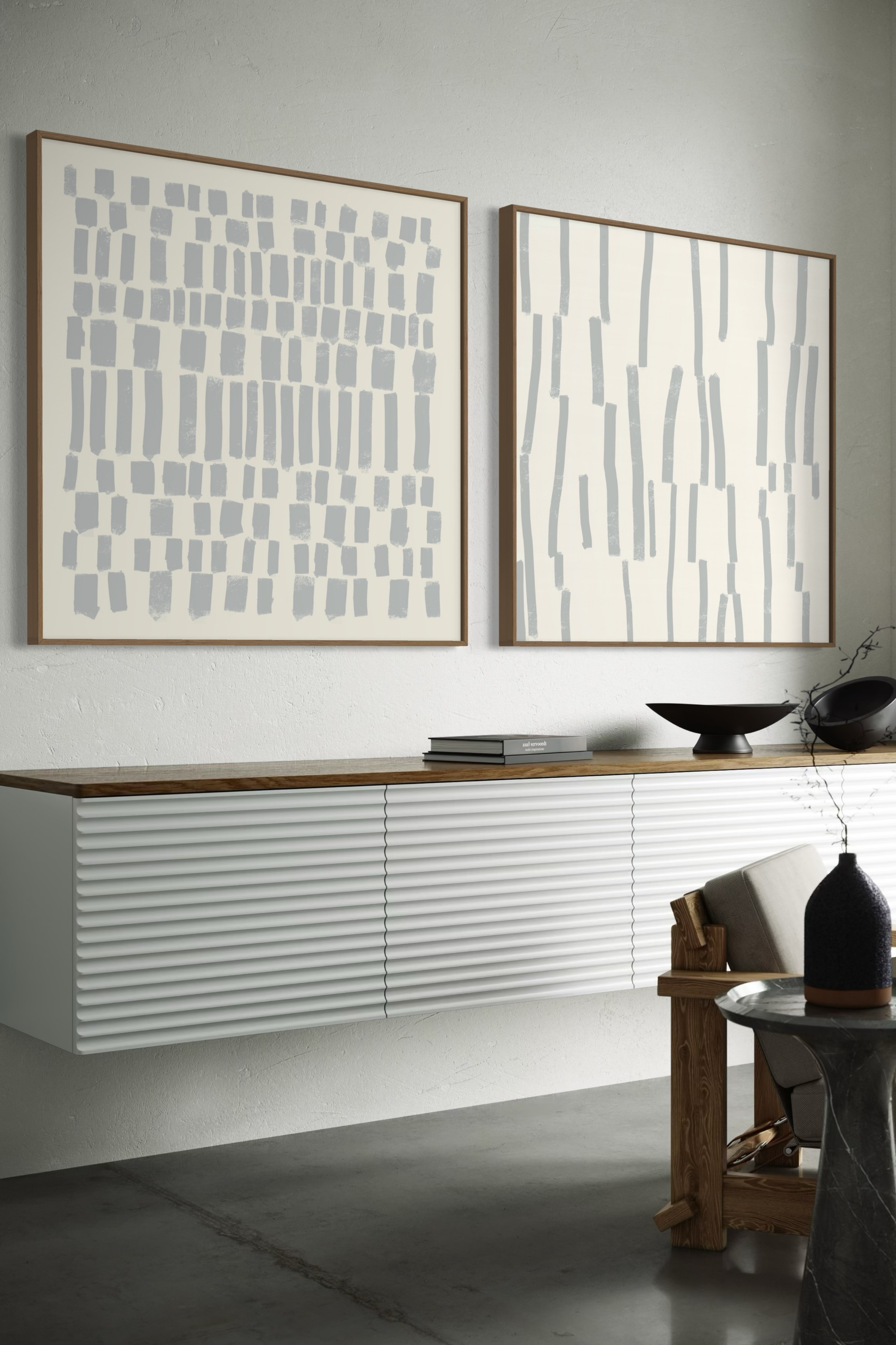 Díptico cuadrado | Hoa