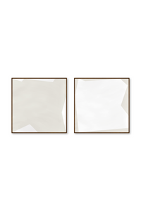 Díptico cuadrado | Serenity Neutrals in bone