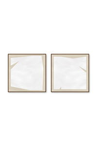 Díptico cuadrado | Serenity Neutrals in beige