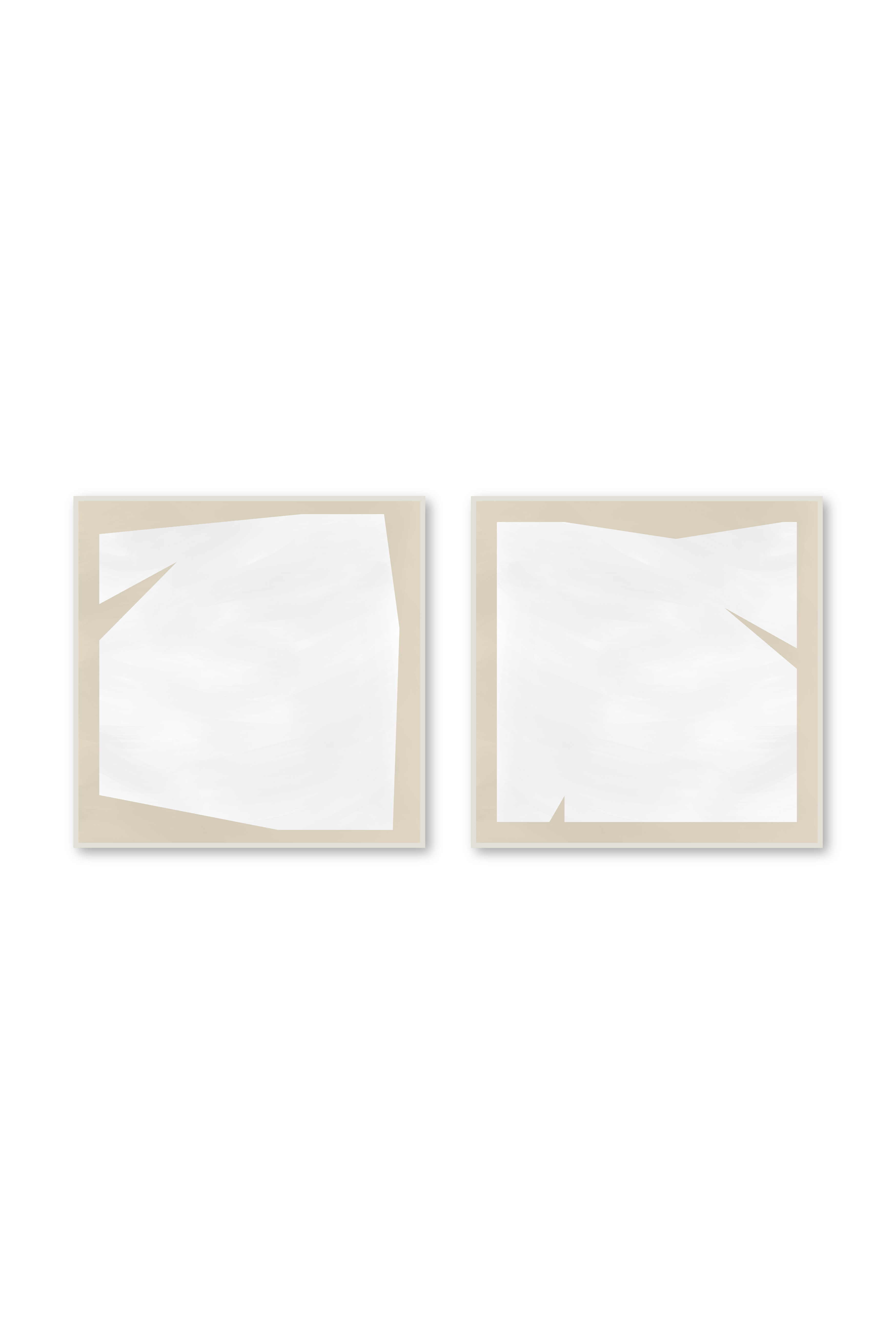 Díptico cuadrado | Serenity Neutrals in beige