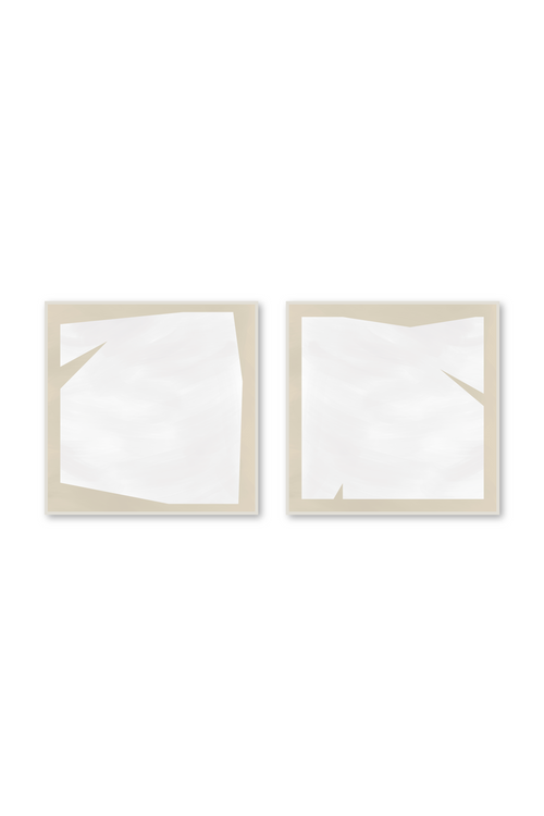 Díptico cuadrado | Serenity Neutrals in beige