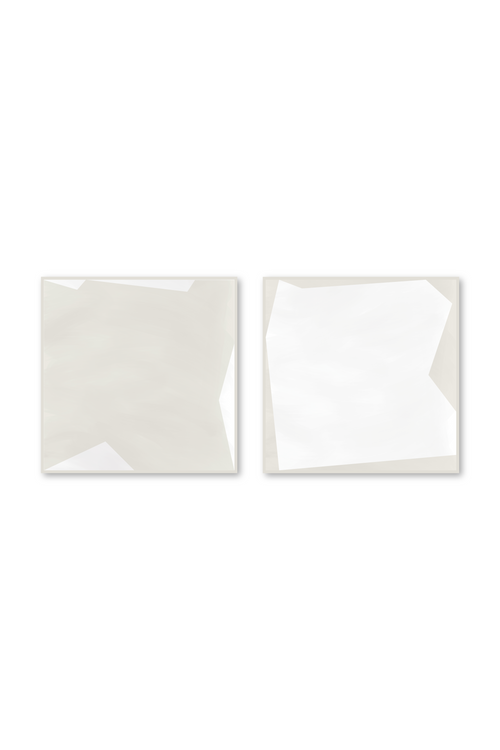 Díptico cuadrado | Serenity Neutrals in bone