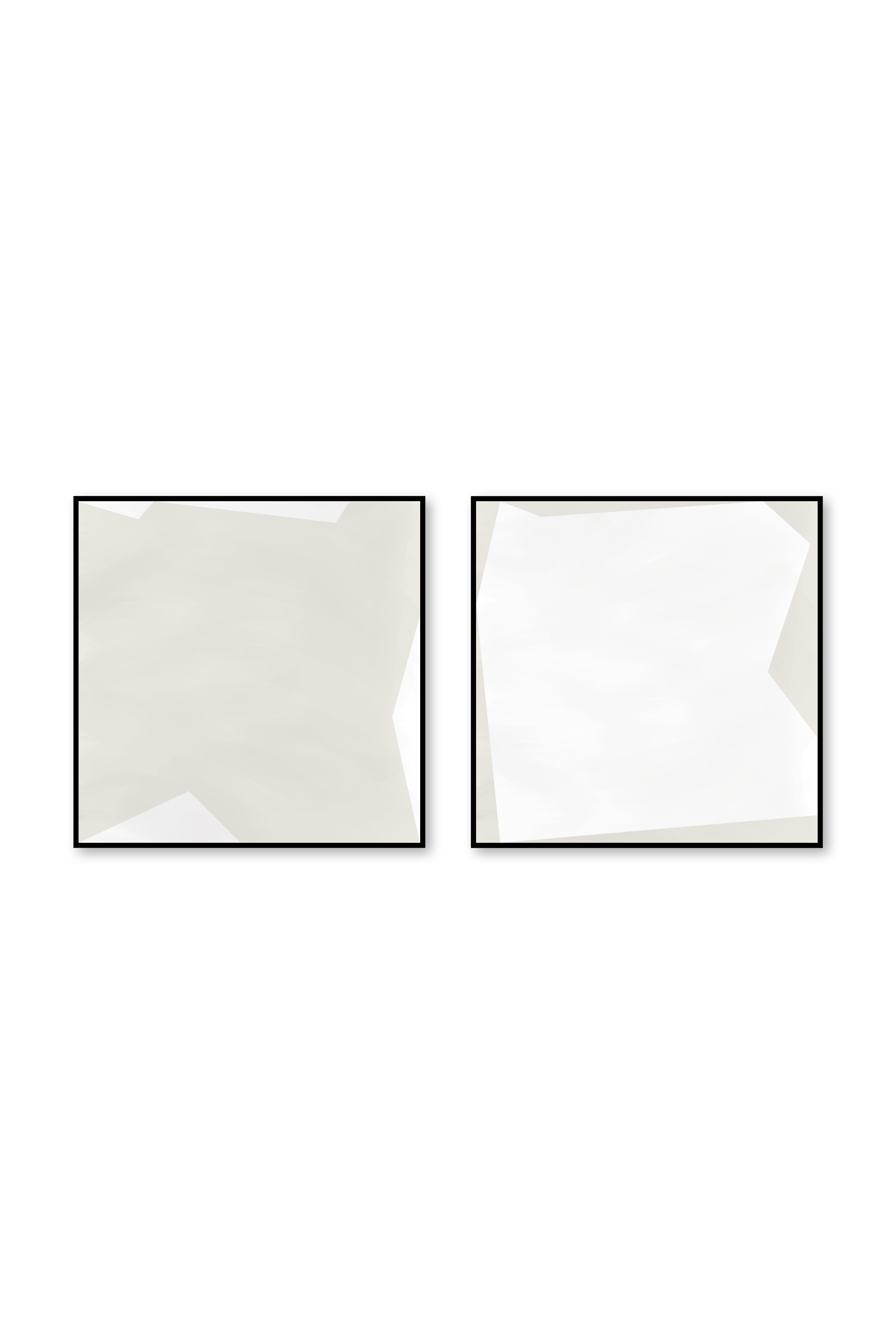 Díptico cuadrado | Serenity Neutrals in bone
