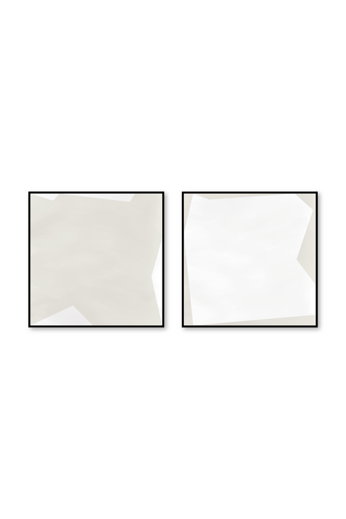 Díptico cuadrado | Serenity Neutrals in bone