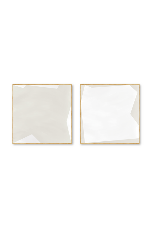 Díptico cuadrado | Serenity Neutrals in bone