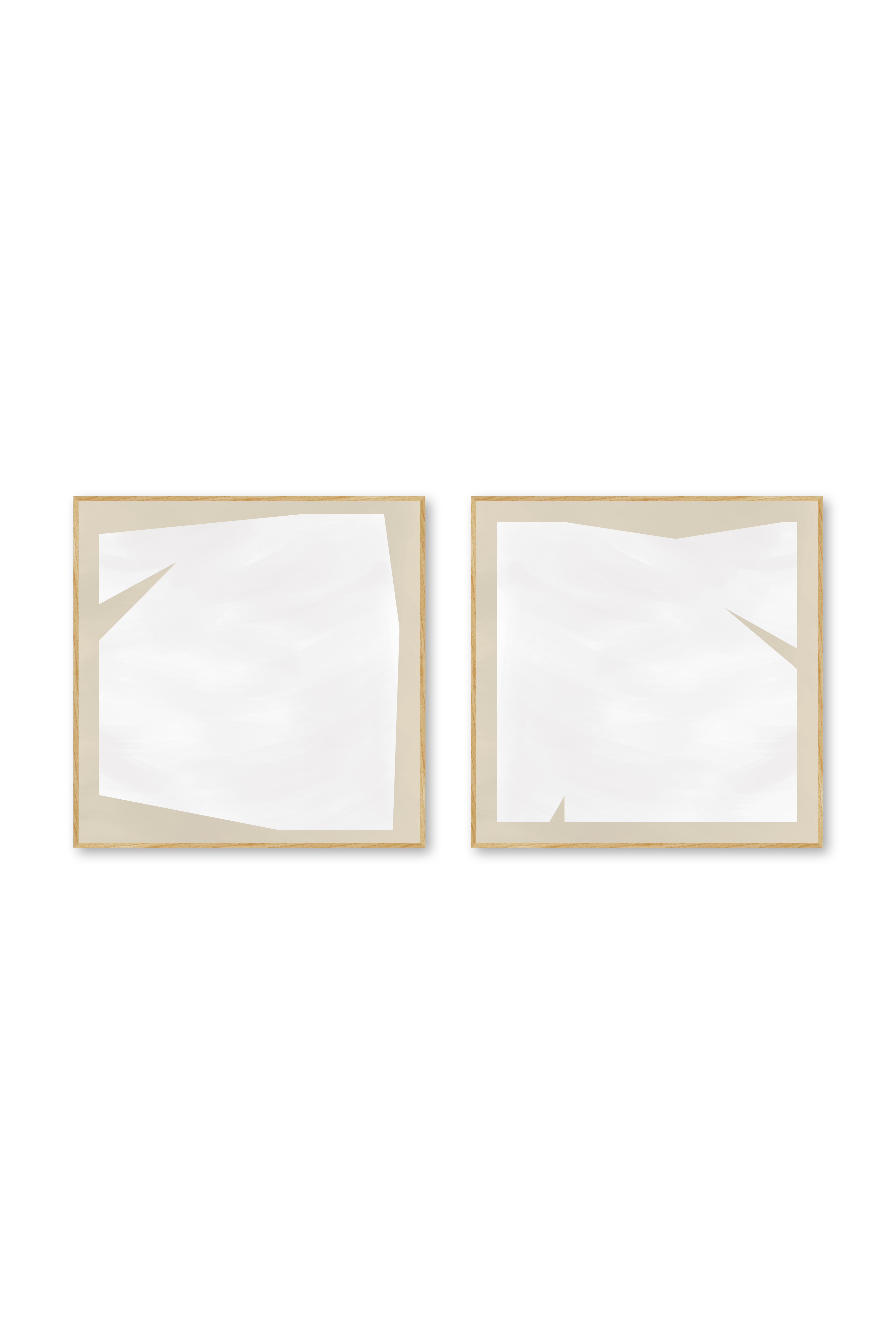 Díptico cuadrado | Serenity Neutrals in beige