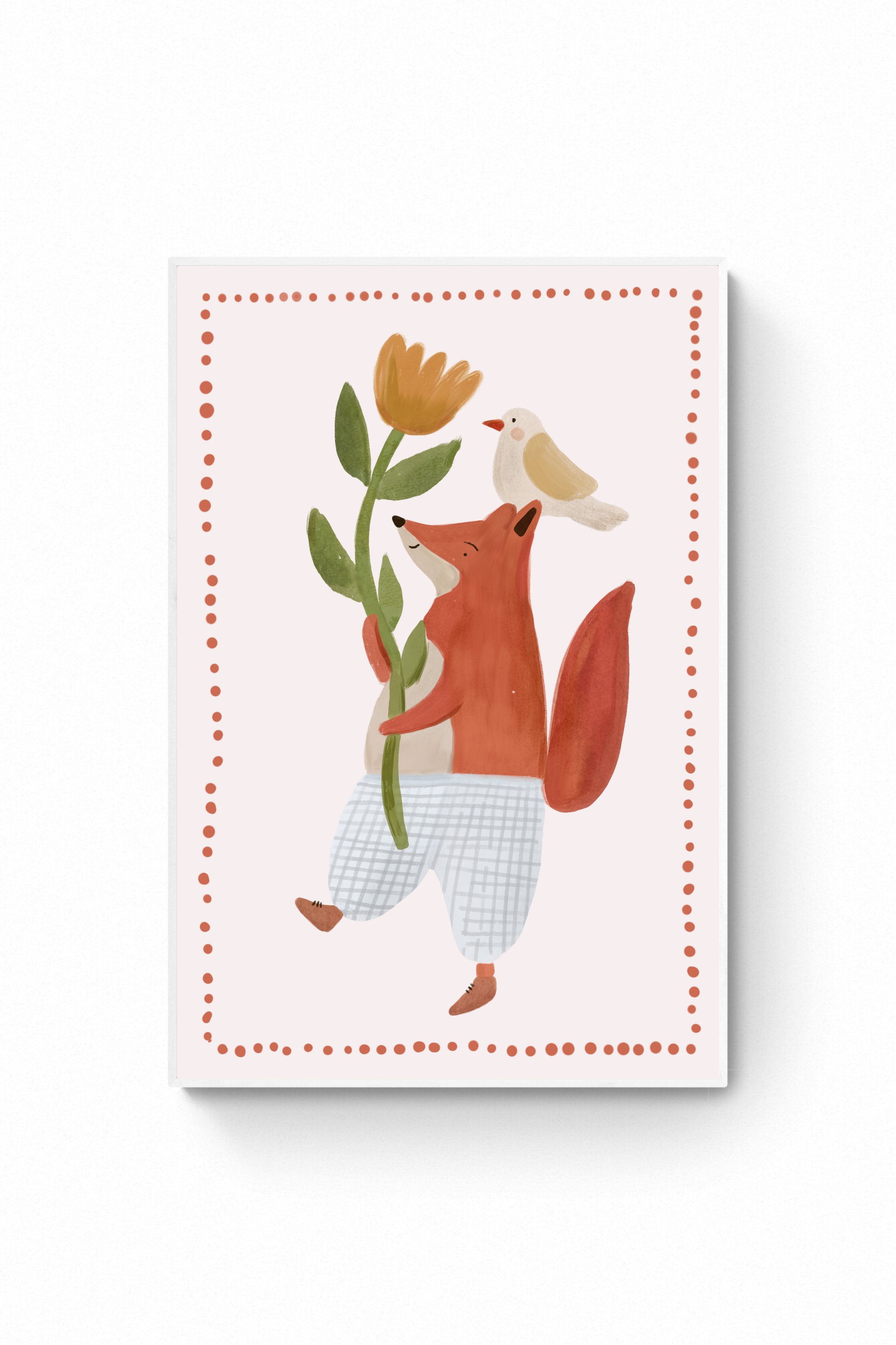 Zorro - Flor grande y ave