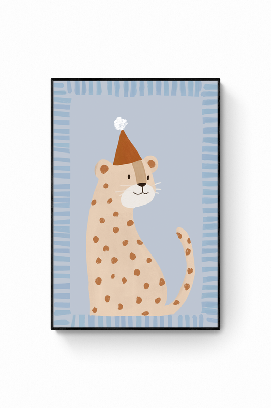 Gato - Leopardo con sombrero