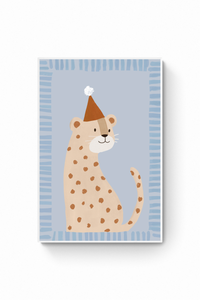 Gato - Leopardo con sombrero
