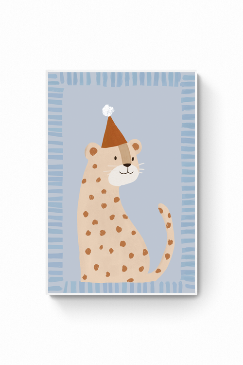 Gato - Leopardo con sombrero